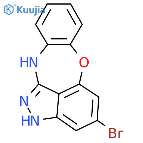 4-Bromo-2,11-dihydrobenzo[2,3][1,4]oxazepino[5,6,7-cd]indazole structure