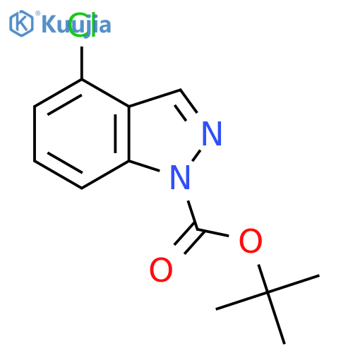 Tert-Butyl 4-chloro-1H-indazole-1-carboxylate structure