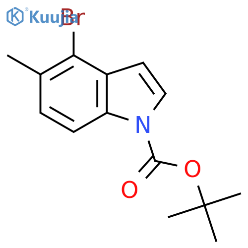 Tert-Butyl 4-bromo-5-methyl-1H-indole-1-carboxylate structure
