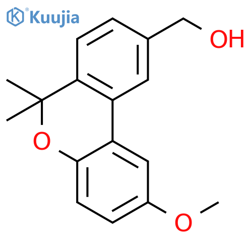 (6,6-dimethyl-2-methoxy-6H-benzo[c]chromen-9-yl)methanol structure