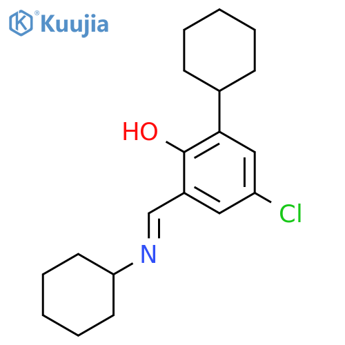 N-(5-Chloro-3-cyclohexylsalicylidene)-cyclohexylamine structure