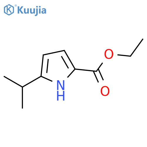 ethyl 5-(propan-2-yl)-1H-pyrrole-2-carboxylate structure