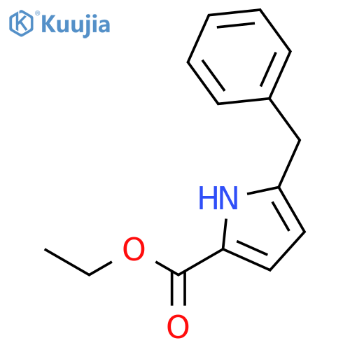 5-benzyl-1H-pyrrole-2-carboxylic acid ethyl ester structure