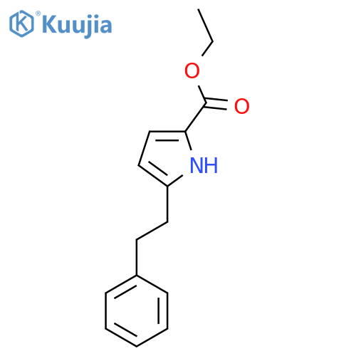 5-Phenethyl-1H-pyrrole-2-carboxylic acid ethyl ester structure