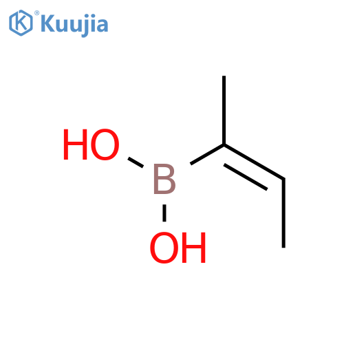 Boronic acid, [(1Z)-1-methyl-1-propenyl]- structure