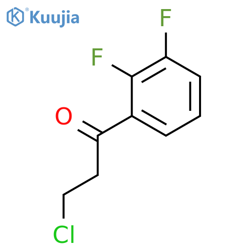 3-chloro-1-(2,3-difluorophenyl)propan-1-one structure