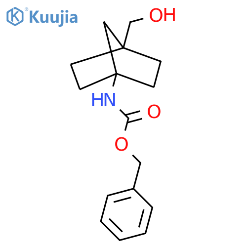 benzyl N-4-(hydroxymethyl)bicyclo2.2.1heptan-1-ylcarbamate structure