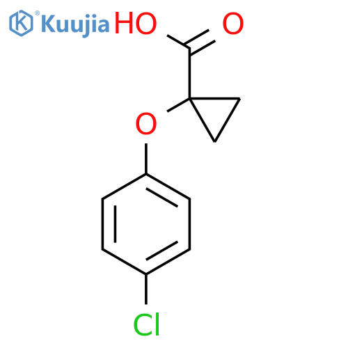 1-(4-Chlorophenoxy)cyclopropane-1-carboxylic acid structure