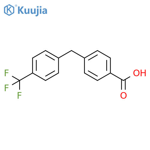 4-(4-(Trifluoromethyl)benzyl)benzoic acid structure