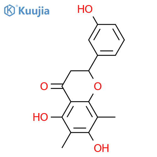3',5,7-Trihydroxy-6,8-dimethylflavanone; (ξ)-form structure