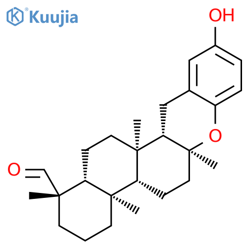 1H-Naphtho[2,1-a]xanthene-1-carboxaldehyde,2,3,4,4a,4b,5,6,6a,12,12a,12b,13,14,14a-tetradecahydro-10-hydroxy-1,4a,6a,12b-tetramethyl-,(1S,4aR,4bR,6aS,12aS,12bR,14aR)- structure