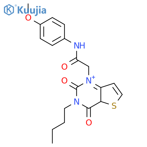 2-{3-butyl-2,4-dioxo-1H,2H,3H,4H-thieno[3,2-d]pyrimidin-1-yl}-N-(4-methoxyphenyl)acetamide structure