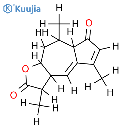 1-oxo-1beta,10beta,11betaH-guaia-3,5-dien-12,8beta-olide structure