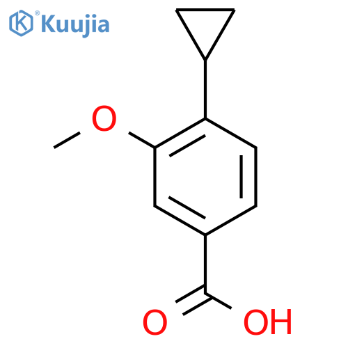 4-Cyclopropyl-3-methoxybenzoic acid structure