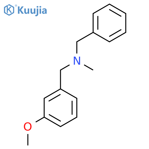 Benzyl[(3-methoxyphenyl)methyl]methylamine structure