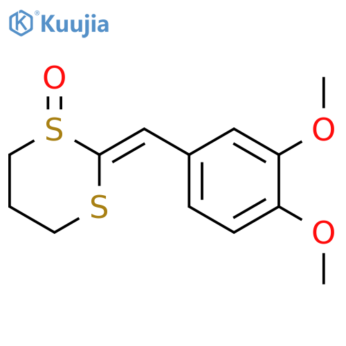 1,3-Dithiane, 2-[(3,4-dimethoxyphenyl)methylene]-, 1-oxide structure
