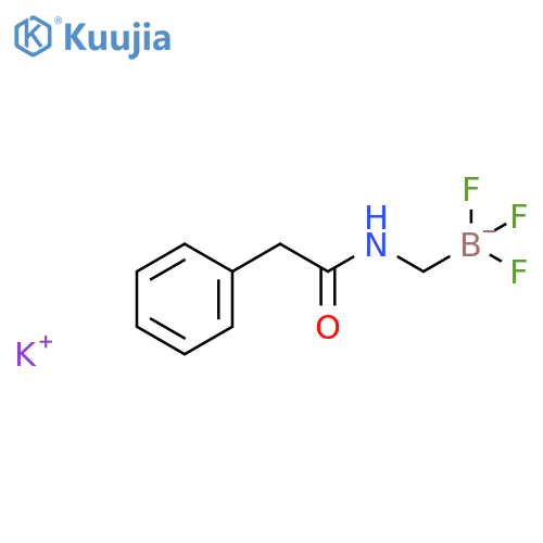 potassium trifluoro(2-phenylacetamido)methylboranuide structure