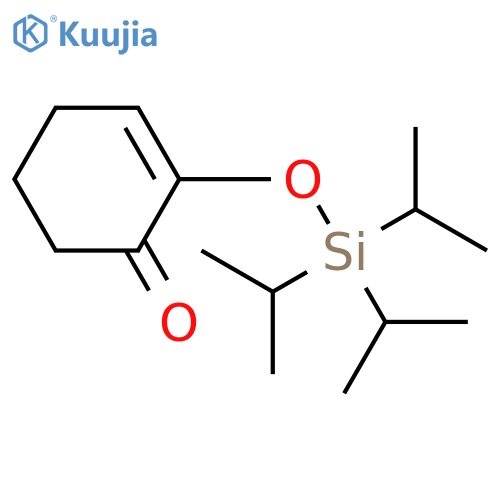 2-Cyclohexen-1-one, 2-[[tris(1-methylethyl)silyl]oxy]- structure