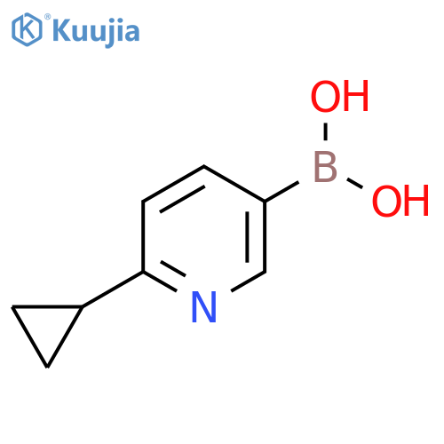 (6-Cyclopropylpyridin-3-yl)boronic acid structure