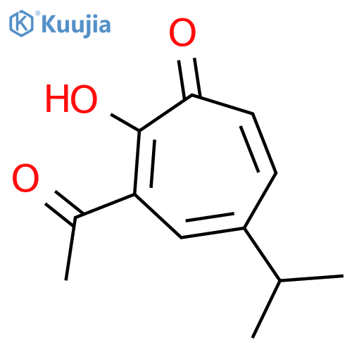 3-Acetyl-2-hydroxy-5-(propan-2-yl)cyclohepta-2,4,6-trien-1-one structure