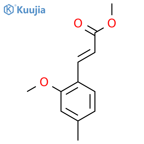 methyl (2E)-3-(2-methoxy-4-methylphenyl)prop-2-enoate structure