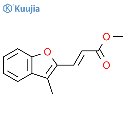 2-Propenoic acid, 3-(3-methyl-2-benzofuranyl)-, methyl ester, (2E)- structure