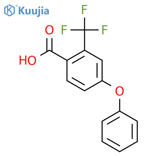 4-Phenoxy-2-(trifluoromethyl)benzoic acid structure