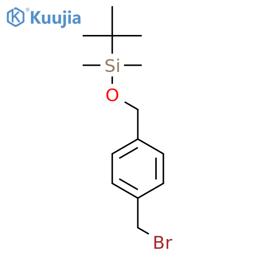 {4-(bromomethyl)phenylmethoxy}(tert-butyl)dimethylsilane structure