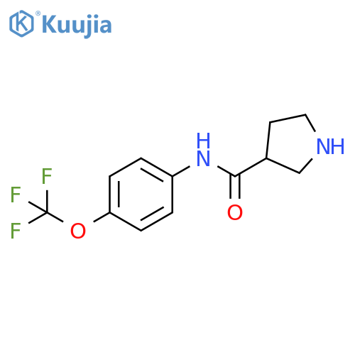 3-Pyrrolidinecarboxamide, N-[4-(trifluoromethoxy)phenyl]- structure