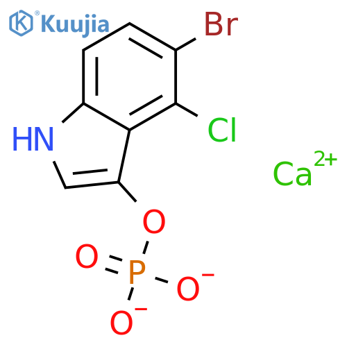 1H-Indol-3-ol,5-bromo-4-chloro-, dihydrogen phosphate (ester), calcium salt (1:1) (9CI) structure