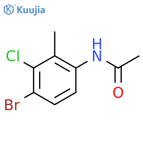 N-(4-Bromo-3-chloro-2-methylphenyl)acetamide structure