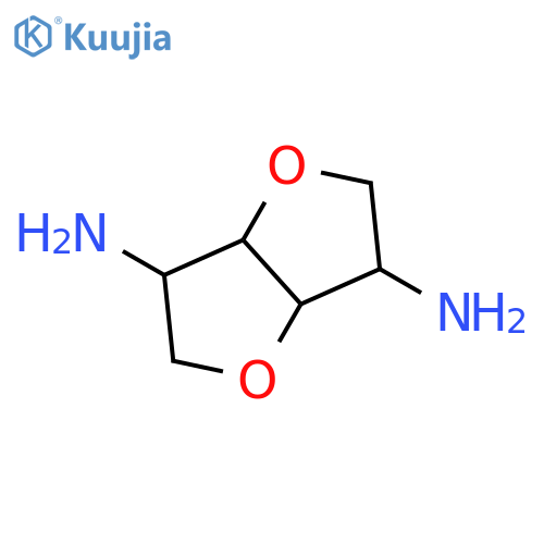 (3S,3aR,6S,6aR)-hexahydrofuro3,2-bfuran-3,6-diamine structure