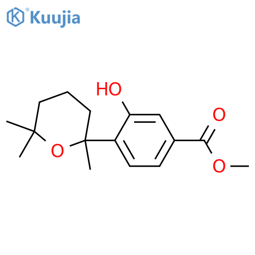 7,11-Epoxy-1,3,5-bisabolatriene-1,15-diol; (S)-form, Carboxylic acid, Me ester structure