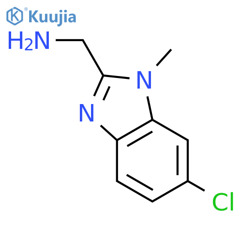 6-chloro-1-methyl-1H-Benzimidazole-2-methanamine structure