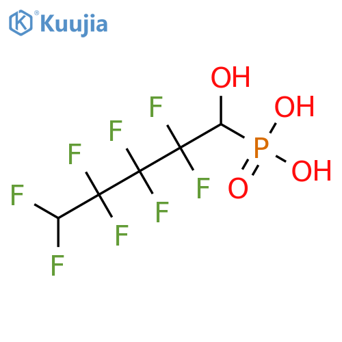 (2,2,3,3,4,4,5,5-octafluoro-1-hydroxypentyl)phosphonic acid structure