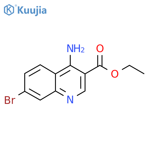 Ethyl 4-amino-7-bromoquinoline-3-carboxylate structure