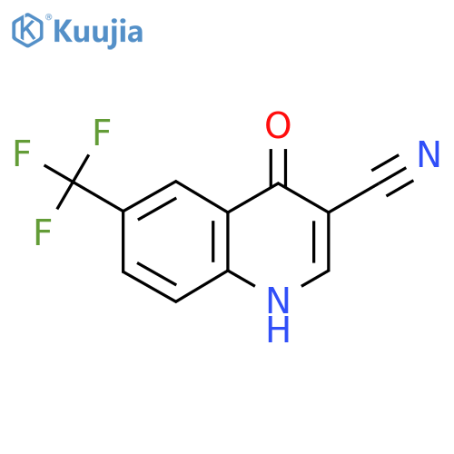 4-Hydroxy-6-(trifluoromethyl)quinoline-3-carbonitrile structure