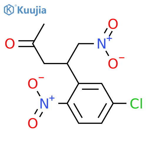 2-Pentanone, 4-(5-chloro-2-nitrophenyl)-5-nitro- structure