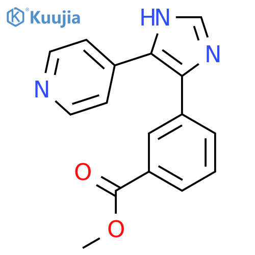 methyl 3-[5-(pyridin-4-yl)-1H-imidazol-4-yl]benzoate structure