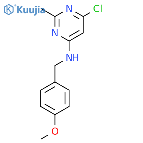 6-Chloro-N-(4-methoxyphenyl)methyl-2-methylpyrimidin-4-amine structure