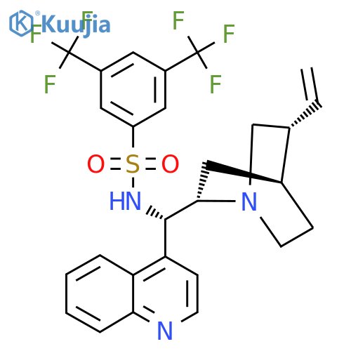 N-[(8alpha,9S)-cinchonan-9-yl]-3,5-bis(trifluoroMethyl)-BenzenesulfonaMide structure