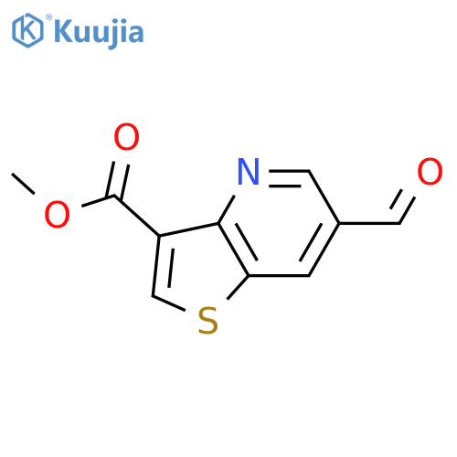 methyl 6-formylthieno3,2-bpyridine-3-carboxylate structure