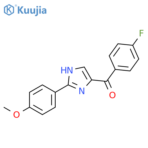 (4-fluorophenyl)[2-(4-methoxyphenyl)-1h-imidazol-4-yl]methanone structure