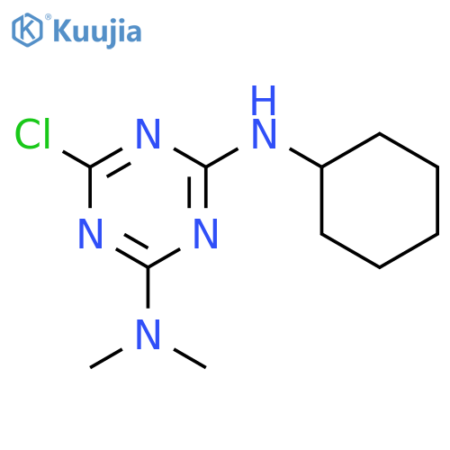 6-Chloro-N~4~-cyclohexyl-N~2~,N~2~-dimethyl-1,3,5-triazine-2,4-diamine structure
