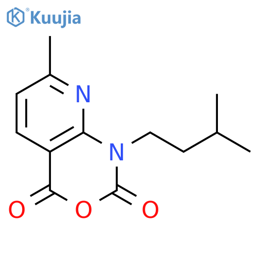 1-Isopentyl-7-methyl-1H-pyrido[2,3-d][1,3]oxazine-2,4-dione structure