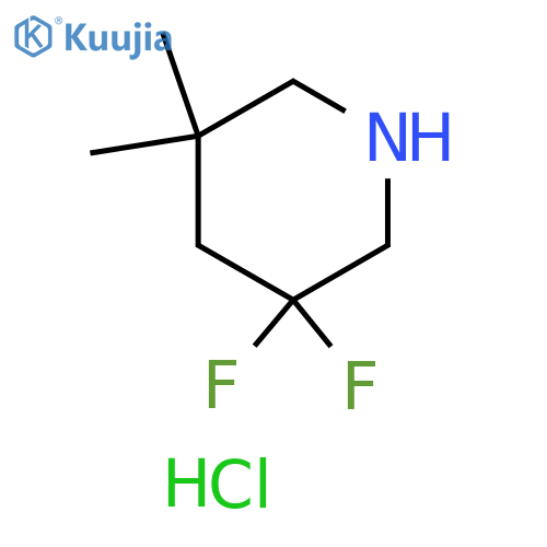 3,3-Difluoro-5,5-dimethyl-piperidine hydrochloride structure