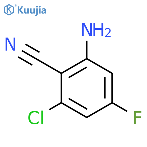 2-Amino-6-chloro-4-fluorobenzonitrile structure