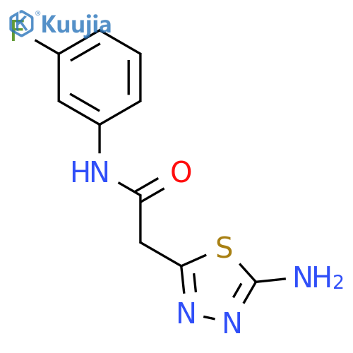 5-AMINO-N-(3-FLUOROPHENYL)-1,3,4-THIADIAZOLE-2-ACETAMIDE structure