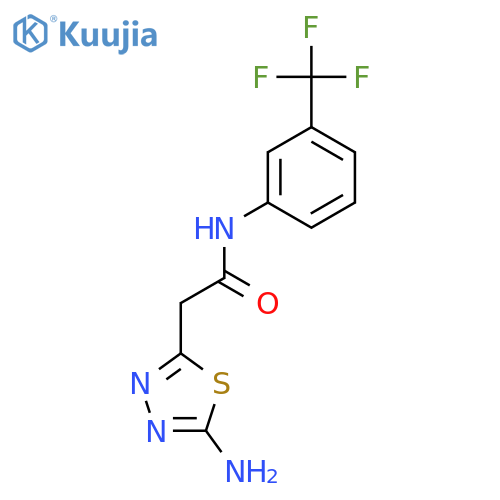 5-AMINO-N-[3-(TRIFLUOROMETHYL)PHENYL]-1,3,4-THIADIAZOLE-2-ACETAMIDE structure