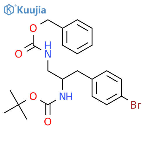 (S)-1-Cbz-amino-2-Boc-amino-3-(4-Br-phenyl)-propane structure
